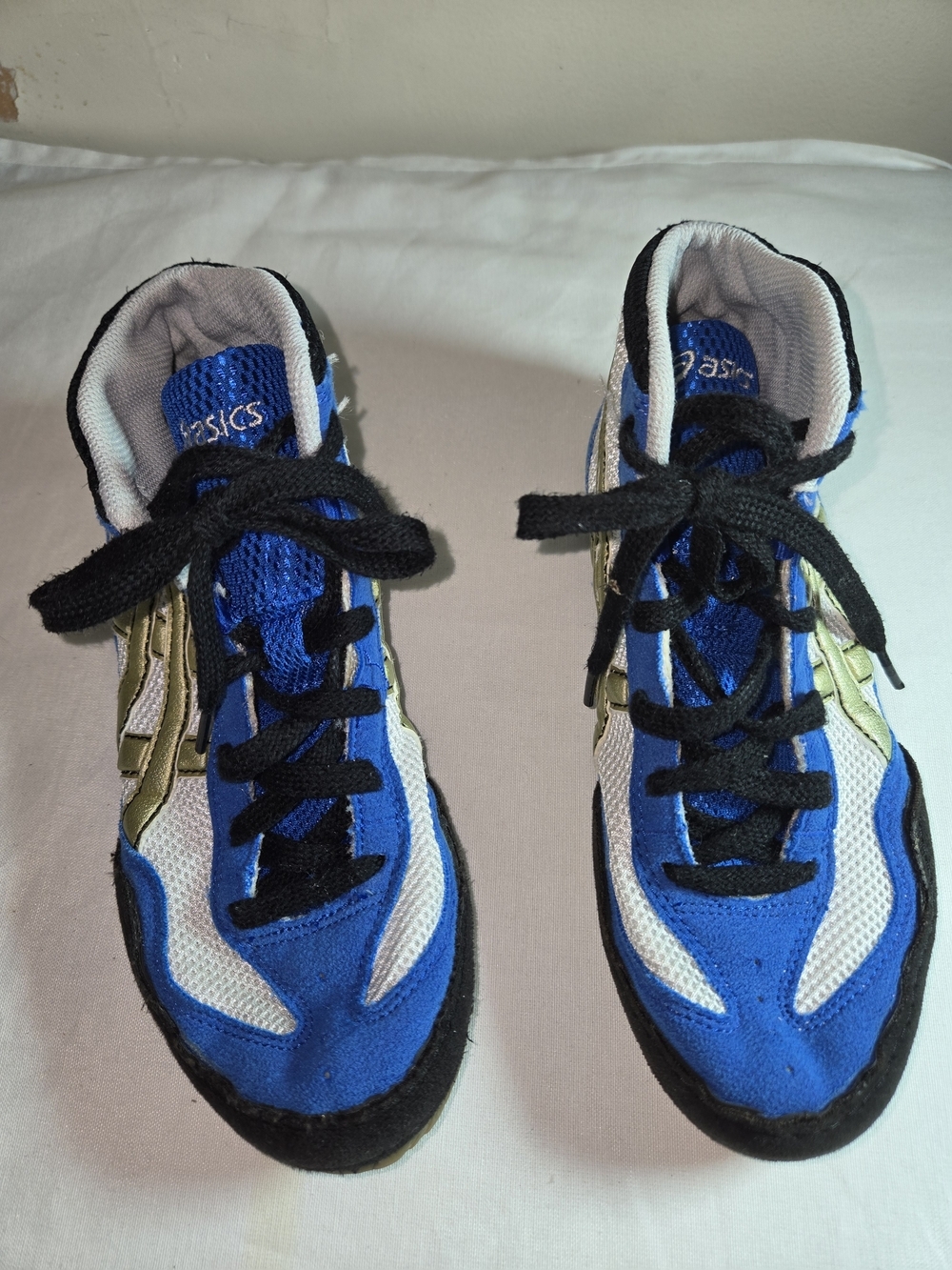 ASICS Kids Blue and White Athletic Sneakers